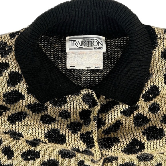 Sears Sweaters - 🍂 VINTAGE TRADITION SEARS CHEETAH KNIT SWEATER | FITS LIKE A MEDIUM #FML1310161